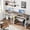 Gray/White, variant on Tribesigns Two Person Desk with Bookshelf, 78.7 Computer Office Double Desk for Two Person, Rustic Writing Desk Workstation with Shelf for Home Office (Gray/White)