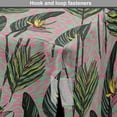 thumbnail image 4 of Tropical Dog Crate Cover, Bird of Paradise Flowers with Exotic Jungle Leaves Zigzag Backdrop, Easy to Use Pet Kennel Cover Small Dogs Puppies Kittens, 7 Sizes, Pink Forest Green Seafoam, by Ambesonne, 4 of 6
