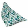 thumbnail image 2 of Watercolor Lounger Chair Bag, Seaweed Splashes Underwater Fauna Starfish Jellyfish, High Capacity Storage with Handle Container, Lounger Size, Seafoam Deep Sky Blue, by Ambesonne, 2 of 5