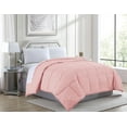 thumbnail image 2 of Goose Down Alternative Microfiber Quilted Solid Comforter - Queen/Blush, 2 of 6