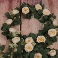 thumbnail image 4 of Plantas de flores artificiales de guirnalda de vid de rosas falsas de 2,0 m, 4 of 5