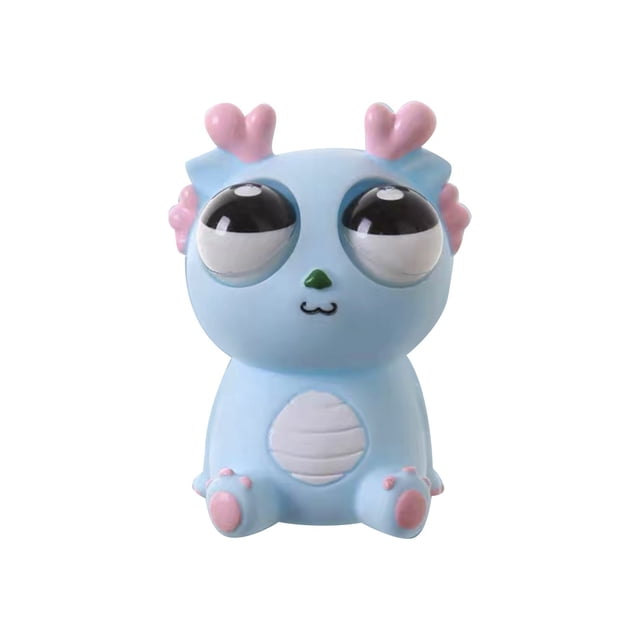 Juguete antiestrés Panda Longan que mira fijamente Muñeco oso antiestrés para pellizcar Diversión para niños Truco divertido 8 cm