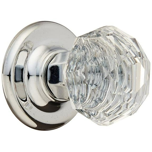 MNG Hardware 18126 Bellagio Long Knob, Polished Chrome & Crystal