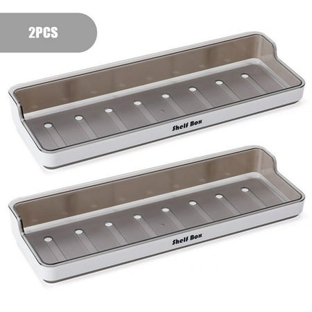 

Household High Quality Frosted Wall Mounted Non-perforated Transparent Shelf Bathroom Kitchen Utensils Storage Rack Waterproof