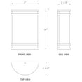 thumbnail image 3 of C Cattleya  Integrated LED Brushed Nickel/Oil-rubbed Bronze Indoor Wall Light with Acrylic Shade Brushed Nickel Nickel Brushed, 3 of 5