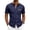 Navy, variant on Button Down Shirts for Men Short Sleeve Collared Polo Shirts Summer Causal Breathable Tees with Pocket, M