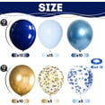 thumbnail image 2 of Navy Blue Gold Balloon, 60 Packs 12 Inch Metallic Blue and Macaron Blue Balloons with Metallic Gold Confetti Balloons for Birthday, Wedding, Bridal Shower, Baby Shower, Graduate, Father's Day, 2 of 3