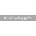 thumbnail image 2 of Imperfect Dust 14x6 White Modern Wood Framed Museum Art Print Titled - Weve Been Waiting For You, 2 of 4