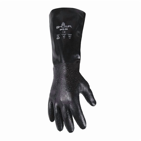 Showa Chemical Resistant Gloves,Supported,PR 3415-08