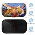 thumbnail image 2 of Maple-theme Car Sun Umbrella Windshield Sun Shade | Foldable Front Window Sunshade | UV Protection Heat Insulation 133x73cm, 2 of 6