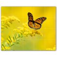 thumbnail image 1 of Picture-Tiles.com: Butterfly Ceramic Tile Wall Mural WAL500312-54S. 21.25"W x 17"H using (20) 4.25" x 4.25" Ceramic Tiles-Satin Finish, 1 of 3