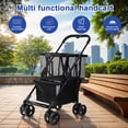 thumbnail image 6 of golytefs Foldable Shopping Cart Multifunctional Collapsible Grocery Cart Removable Basket Personal Shopping Cart for Laundry Camping, 6 of 9