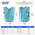 thumbnail image 2 of Scrimmage Training Vest 22x14" Soccer Jersey Sport Team Pinnies, Lake Blue 6 Pack, 2 of 7