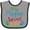 Heather and Black, variant on Inktastic My Pappap Loves Me Boys or Girls Baby Bib
