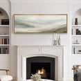 thumbnail image 2 of Large Framed Canvas Wall Art Minimalist Abstract Landscape Print for Living Room Decoration - 60"x20" Natural Frame, 2 of 7
