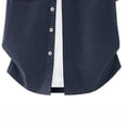 thumbnail image 5 of Kalauyu Men's Button Down Shirts Short Sleeve Cotton Shirts with Double Chest Pocket Lightweight Casual Outdoor Work Solid Color Cargo Tops, 5 of 5
