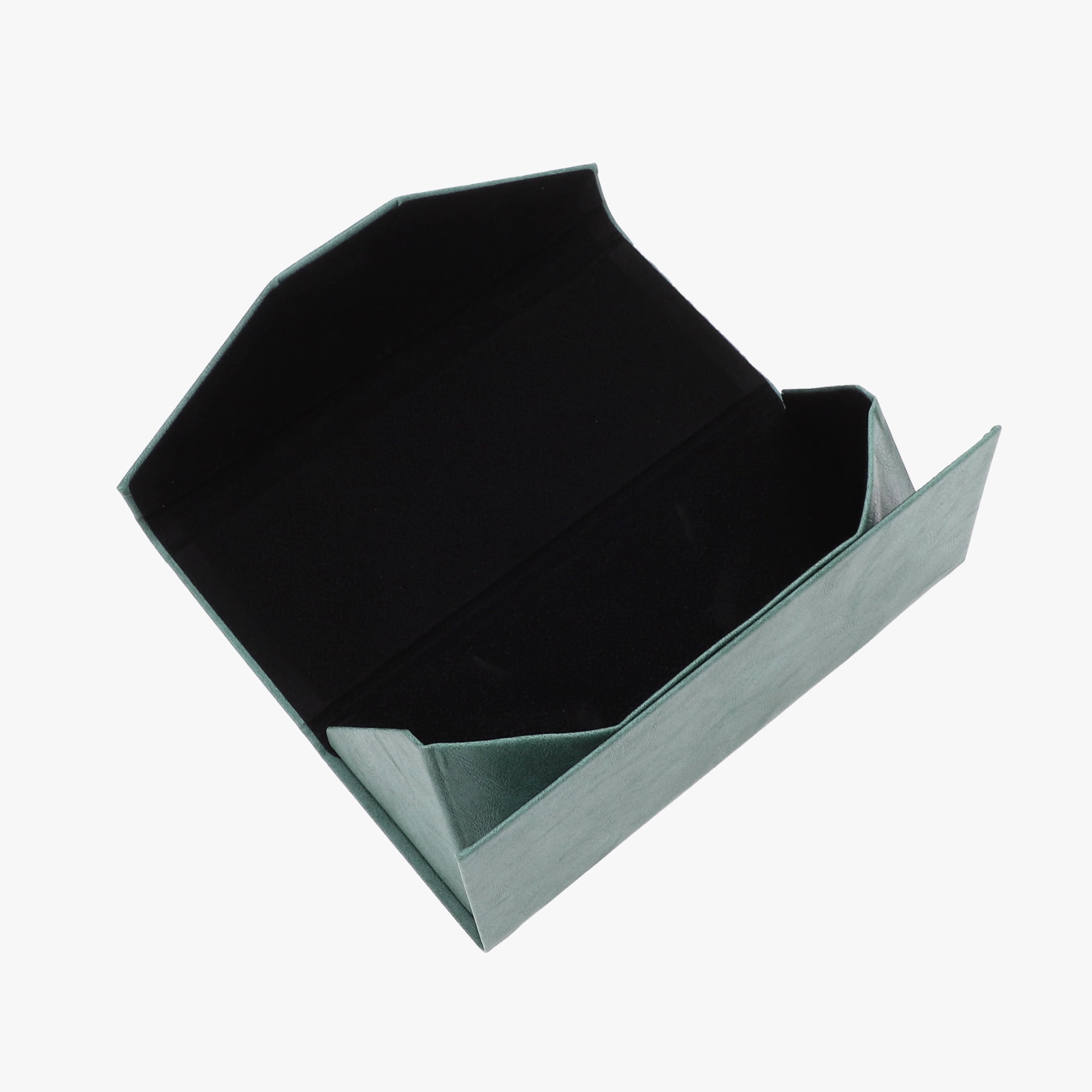 Unique Bargains Triangle Folding Eyeglasses Case Eyeglasses Storage Green