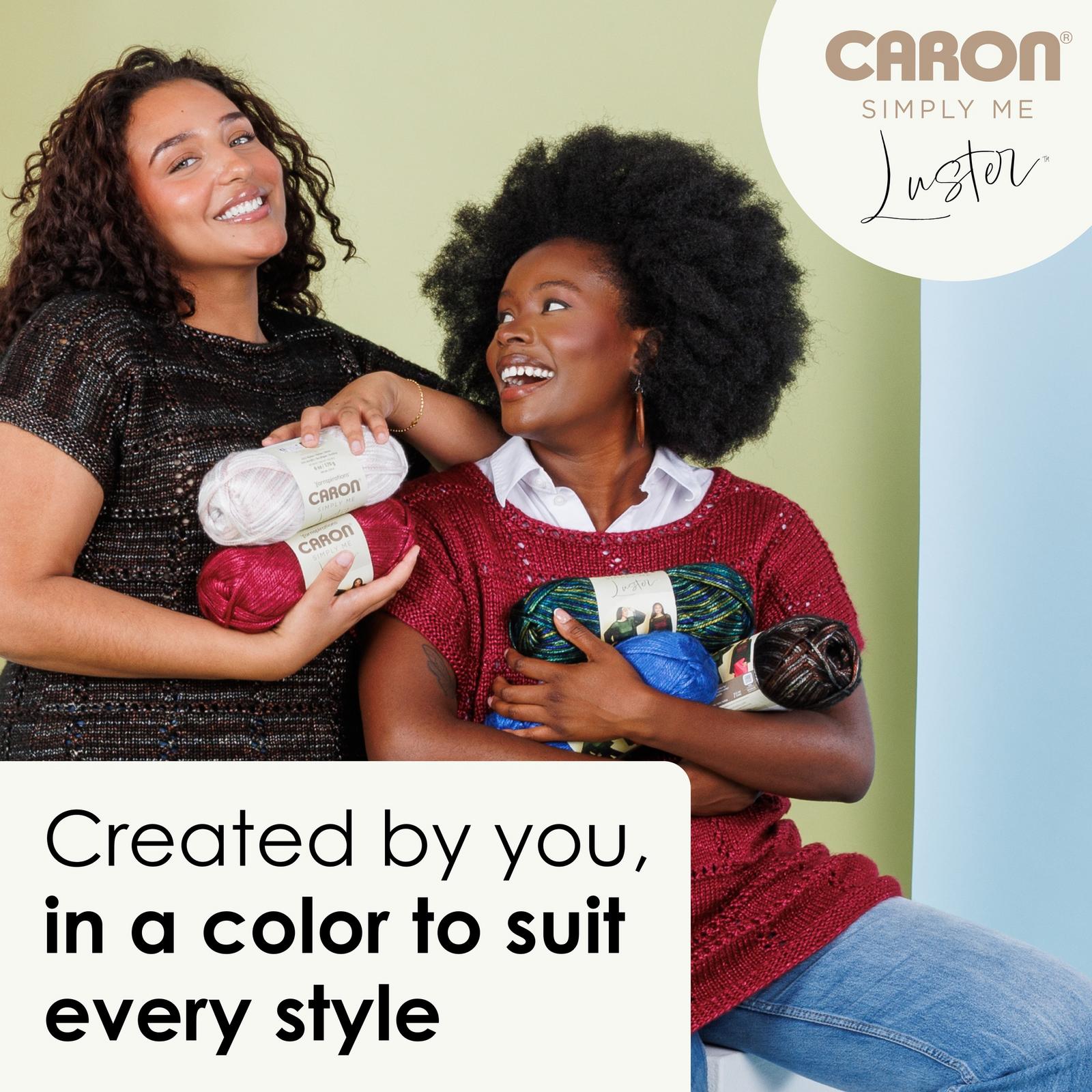 Caron® Simply Me Luster™ #4 Worsted (Medium) Blend Yarn, Sable 6oz/170g 360 Yards