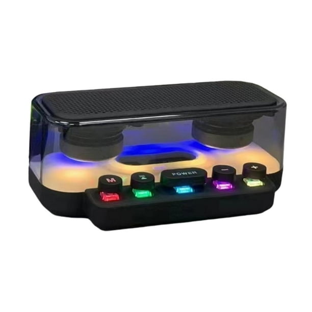 Altavoz Bluetooth con subwoofer y micrófono integrado, compatible con USB/Tipo C/TF, barra de sonido portátil para ordenador de escritorio, PC y