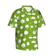 thumbnail image 2 of Easygdp Funny Sheep Doing Yoga Men's Hawaiian Shirts Print Lapel Short Sleeve for Beach, vacation, party, casual occasions - XX-Large, 2 of 9