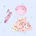thumbnail image 1 of Bunny Clothes Pet Rabbit Costume Guinea Pig Lop-eared Rabbit Outdoor Cloth, Sweetheart Dress Full Set M, 1 of 8
