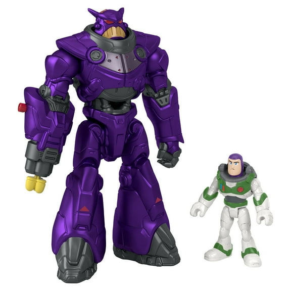 Disney and Pixar Lightyear Toys Imaginext Battle Blast Zurg & Buzz Lightyear Figure Set, 3 Pieces