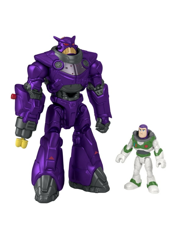 Disney and Pixar Lightyear Toys Imaginext Battle Blast Zurg & Buzz Lightyear Figure Set, 3 Pieces