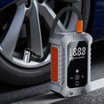 thumbnail image 4 of Cordless Tire Inflator Portable Air Compressor - 15000mAh Rechargeable Car Tire Pump with Digital Pressure Gauge, LED Light, Auto Shut Off, Dual Power Source for Car, Motorcycle, Bicycle, Balls, 4 of 8