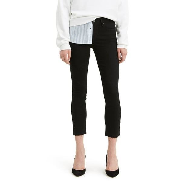 levi's mid rise skinny jeans black