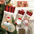 thumbnail image 6 of Christmas Personalized Christmas Stocking with Name Custom Christmas Stockings Customized Xmas Decor Gifts for Family Kids Christmas Holiday Party Decoration 3D Santa Stocking丨C, 6 of 9