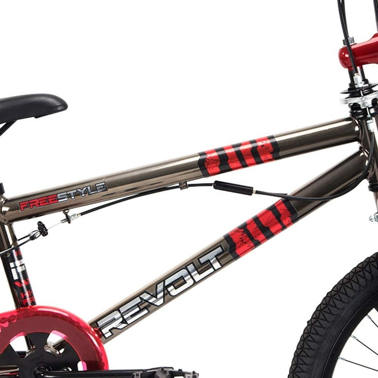 Huffy 20 in. Mens Revolt BMX Bike for Kids, Gray