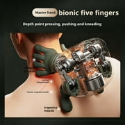 Neck Massager with Hands, Bionic Back and Shoulder Massager with Heat, Portable Electric Heated Shiatsu Massager with Simulated Hand Design for Neck