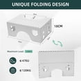 thumbnail image 5 of Foldable Toilet Stool, 7inches Healthy Bathroom Squatting Posture Poop Stool with Anti-Slip Feet, A Good Helper to Effective Relief of Constipation, Easy to Storage Toilet Squat Stool., 5 of 5