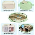 thumbnail image 3 of Kwuty Fanny Pack Crossbody Bag for Women and Men, Belt Bag for Hiking Bum Bag with Adjustable Strap, Waist pack for Running Workout Sports Travel Off White, 3 of 7