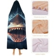 thumbnail image 4 of Hungry Shark Blanket Hoodie Wearable Throw Blankets For Couch Blanket For Kids Teens Men Women, 4 of 6