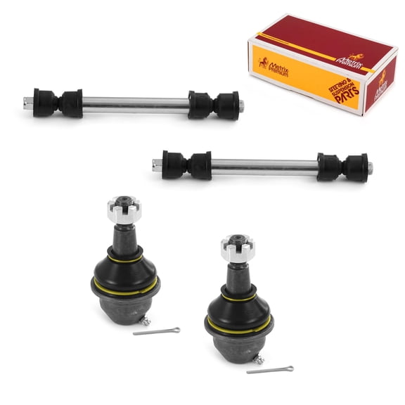 Metrix Premium Chassis Parts - 4 PC Front Sway Bar Stabilizer End Link & L/R Front Lower Ball Joint Kit Fits 96-99 Chevrolet K1500, K1500 Suburban, 95-00 GMC K2500, K700539 K80631 K6509