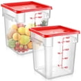 thumbnail image 1 of Contenedor de almacenamiento de alimentos Suclain Square Policarbonato 18qt/17L, 1 of 6