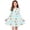 A454 Mint Green, variant on Xdegoge Happy Easter Dress for Kids Girls Cute Bunny Egg Basket Printed Tween Sundress Knee Length A Line Long Sleeve Spring Holiday Festival Outfit Casual School Party Wear for Teen