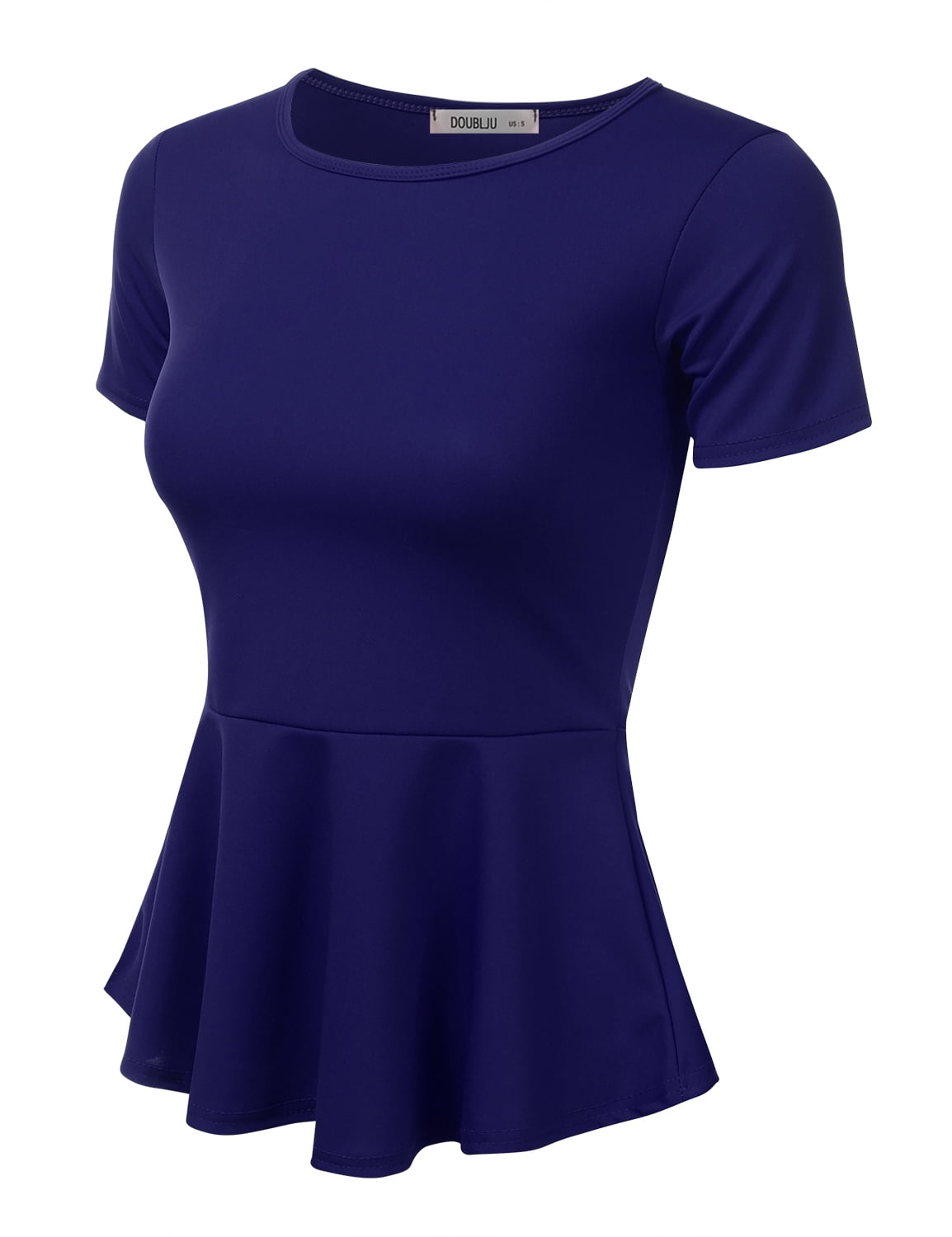 royal blue peplum top plus size