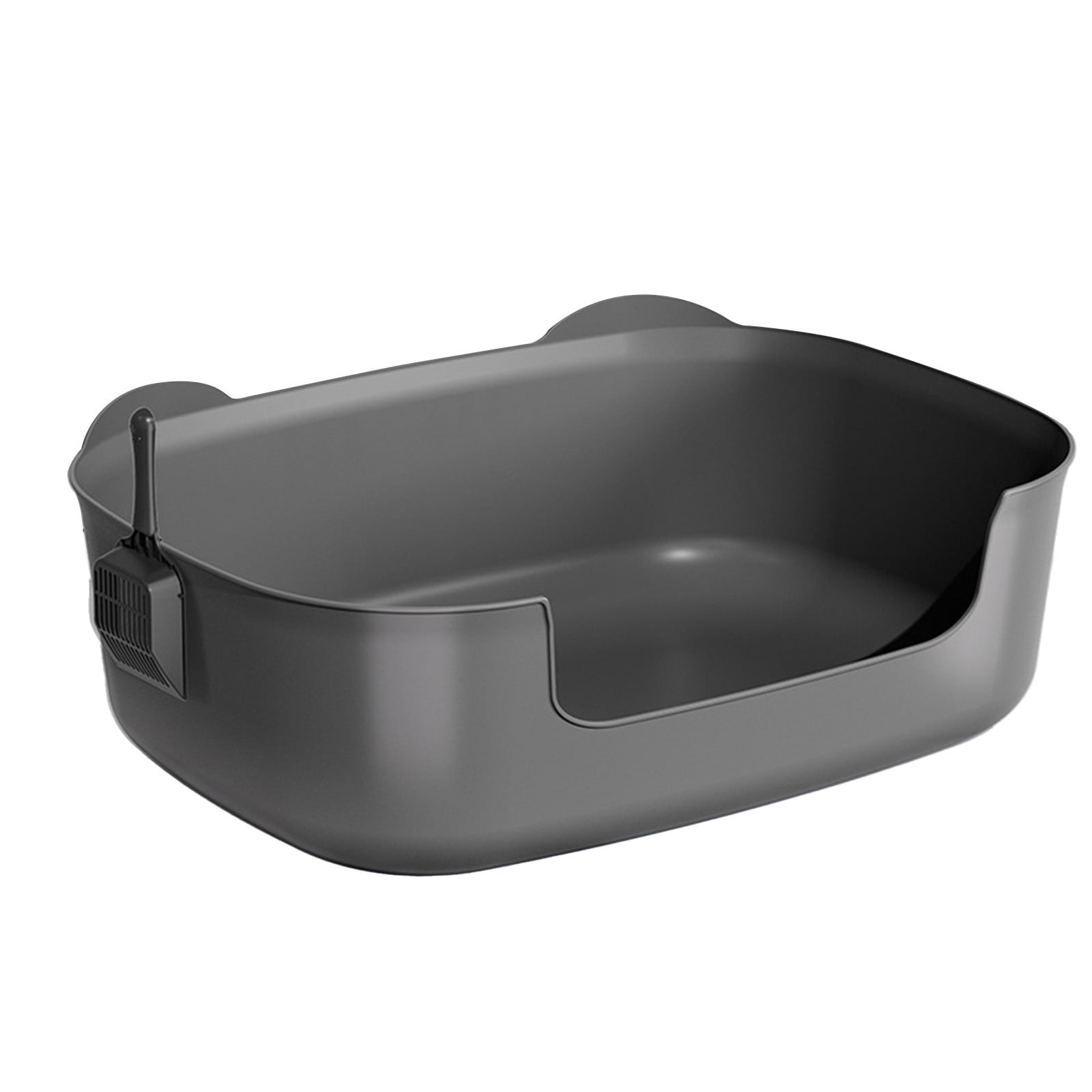 Large Cat Litter Box, Spill-Proof and Semi-Closed Design, Easy to Clean Pet Toilet with Removable Lid, Odor Control, Scratch Proof, Suitable for Large Cats, Kittens, Senior Cats, Indoor Use