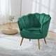 thumbnail image 1 of Sofá individual,Sofá individual,reposabrazos moderno y suave,muebles para dormitorio,Sillón Reposabrazos Sillón Lotus Chair,Silla decorativa con capitoné circular Asientos Verde, 1 of 8