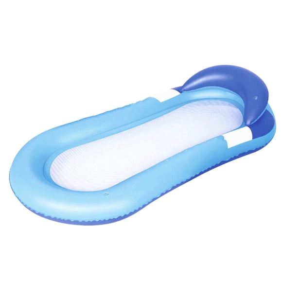 Viccilley Aqua Lounger Pool Float Swimming Pool Single Inflatable Floating Raft Lounge Floating Chair Water Toy for Men Women, Easy to Fill and Store(Blue)