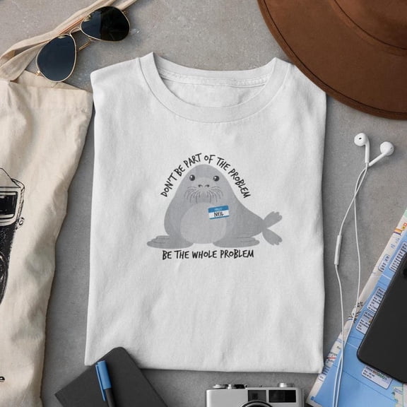 Neil Inspired Shirt, Seal Problem Graphic Tee, Vintage Unisex T-Shirt, Cute Casual Fan Shirt