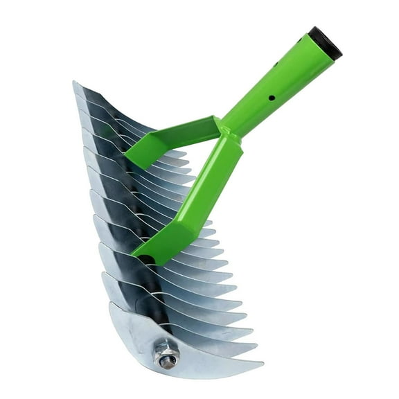Bothyi Thatch Rake Manual Tool Multifunctional Yard Leaves Rake Sturdy Labor Saving without Handle