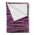 thumbnail image 2 of Magenta Soft Flannel Fleece Throw Blanket, Vintage Knit Pattern Featured Variations of Pink Tone Nostalgic Vibrant Art, Cozy Plush for Indoor and Outdoor Use, 60" x 80", Violet Fuchsia, by Ambesonne, 2 of 5