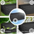thumbnail image 2 of Stylish Outdoor Furniture Protector, Large Waterproof Cover, Heavy Duty Patio Table Shield, Rectangular Design For Optimal Fit, Dust-proof, 210D Oxford Fabric, Weatherproof,, 2 of 5