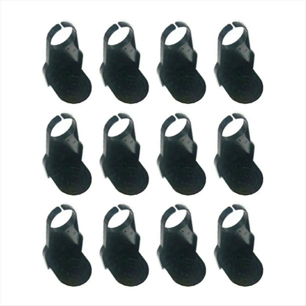 12 Piezas Portavasos Antidesbordamiento Portavasos para Detergente para Ropa Soporte Plegable Gancho Sin Costuras Negro