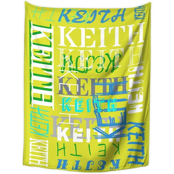 Personalized Blanket and Throws Custom Blanket with Name Customized Blankets with Names Text for Kids Adults Gift for Christmas Birthday Wedding Valentines Day (30×40" 40×50" 50×60" 60×80")