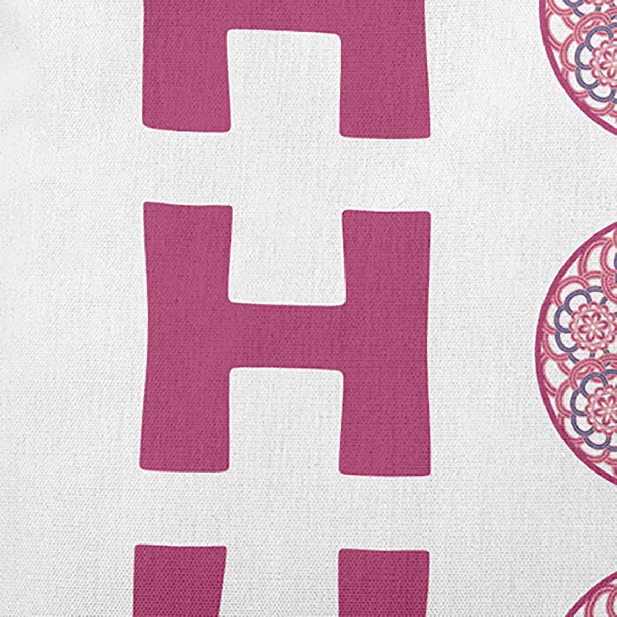 16" x 16" Simply Daisy Ho Ho Ho Polyester Accent Pillow, Cerise Pink Qty 1