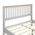 thumbnail image 5 of Platform Bed,Queen Size Platform Bed Frame with Heardboard and Footboard,Solid Wood Platform Bed with Large Underbed Space for Boys and Girls,Space Saving,Gray, 5 of 7